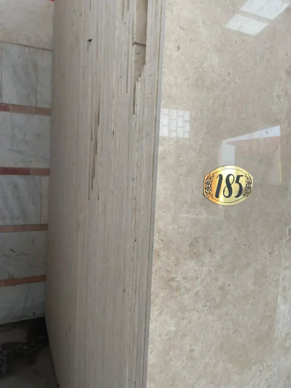 سنگ تراورتن دره بخاری کرم روشن کد 185